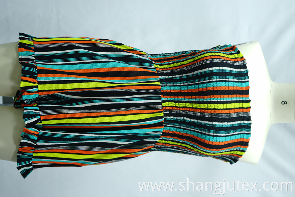 body smocking of casual jumpsuit